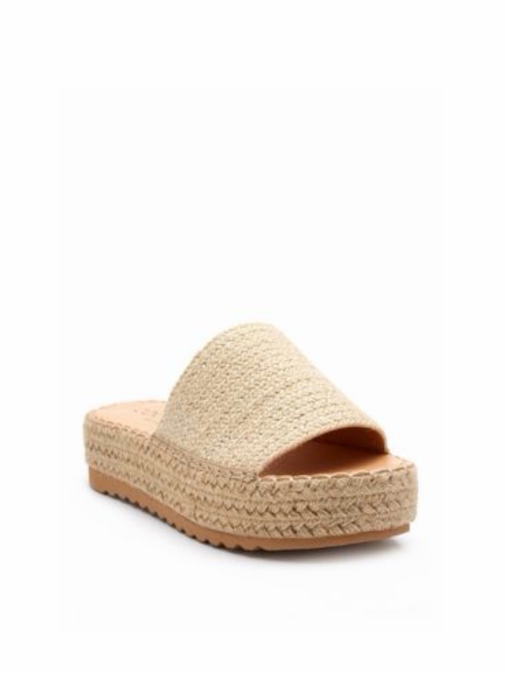 Matisse Beige Woven Espadrille Slide